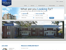 Tablet Screenshot of homelandrealtynjrentals.com